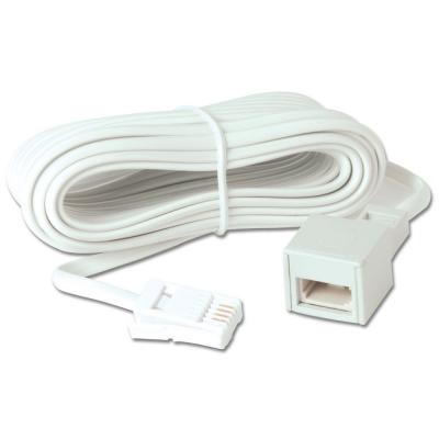 5m Telephone Extension Cable - White